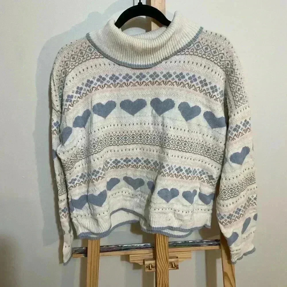 Vintage no brand pullover turtleneck sweater